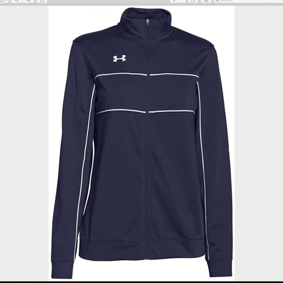 NWT Under Armour Team Rival Knit Warm-Up Jacket - Picture 4 of 8